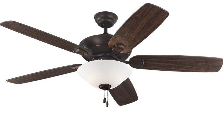 52 52" Colony Super Max Plus Rub Bronze Ceiling Fan w/LED Light Kit