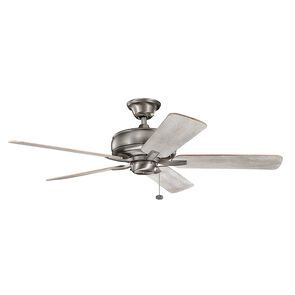 52" Terra Burn Antique Pewter Ceiling Fan w/Blades  (DISPLAY ONLY)