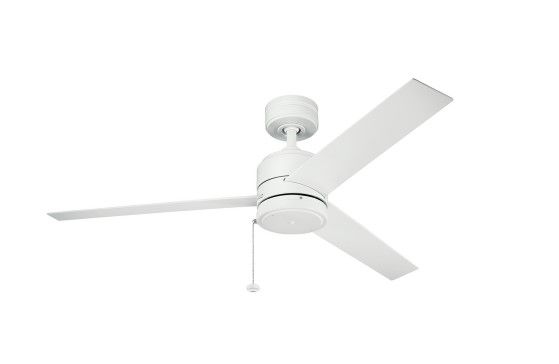 52" Arkwet Matte White Ceiling Fan w/Blades