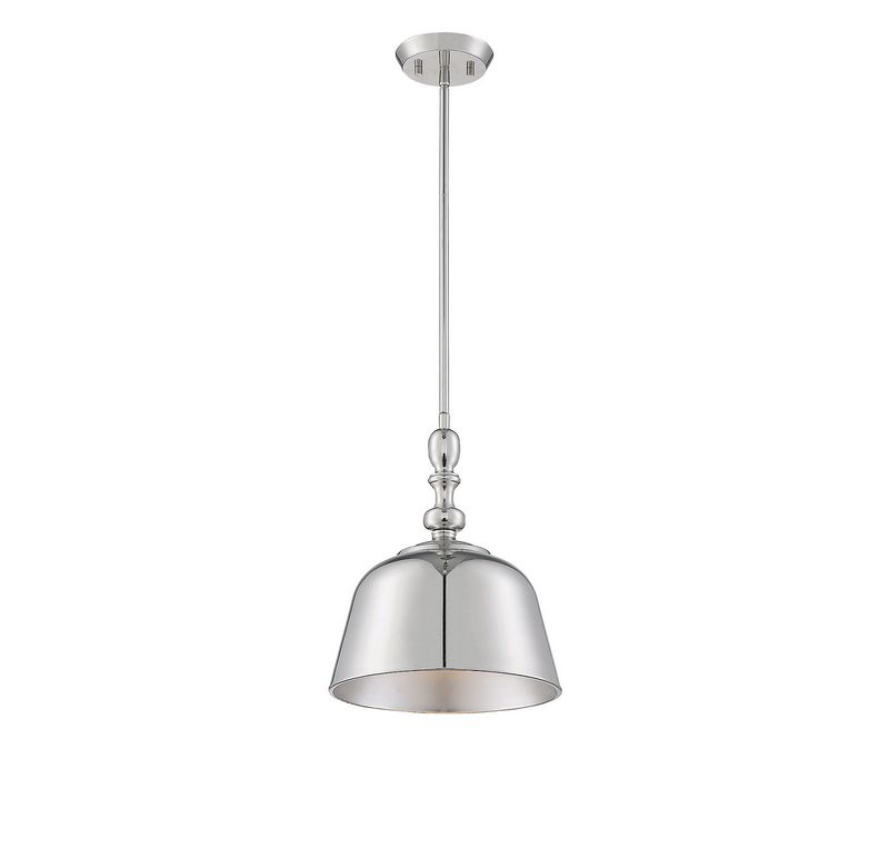 Berg Polished Nickel 1 Lt Pendant  (DISPLAY ONLY) "ALL SALES FINAL"