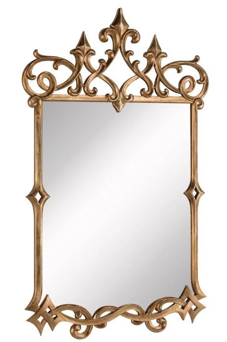 30" Antique Collection Gold Leaf Wall Mirror  (DISPLAY ONLY)
