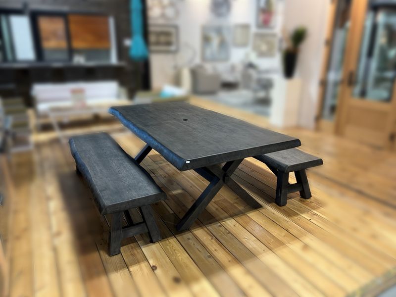 Glenwood Dining Table & Bench Set (COMPLETE SET SEE SKU LIST FOR SET) (DISPLAY ONLY) "ALL SALES FINAL"