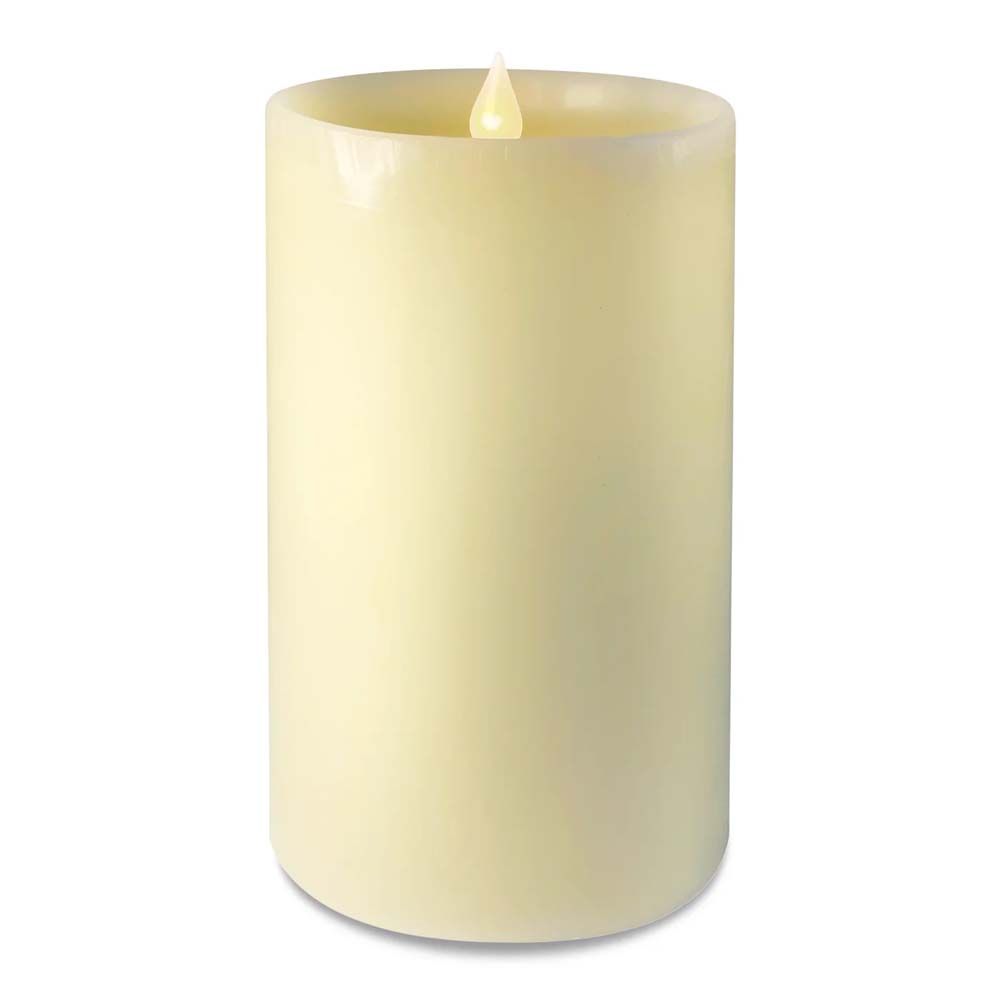 Illure Wax Diffuse Pillar-Ivory 7" Candle w/Remote