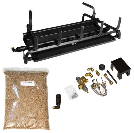 18 18" Propane Vent Burner w/Liquid Propane Kit/Safety Pilot Kit