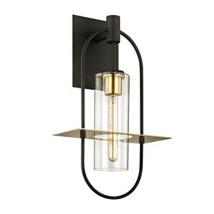 Smyth Bronze/Burn Brass 1 Lt Exterior Sconce (DISPLAY ONLY) "ALL SALES FINAL"