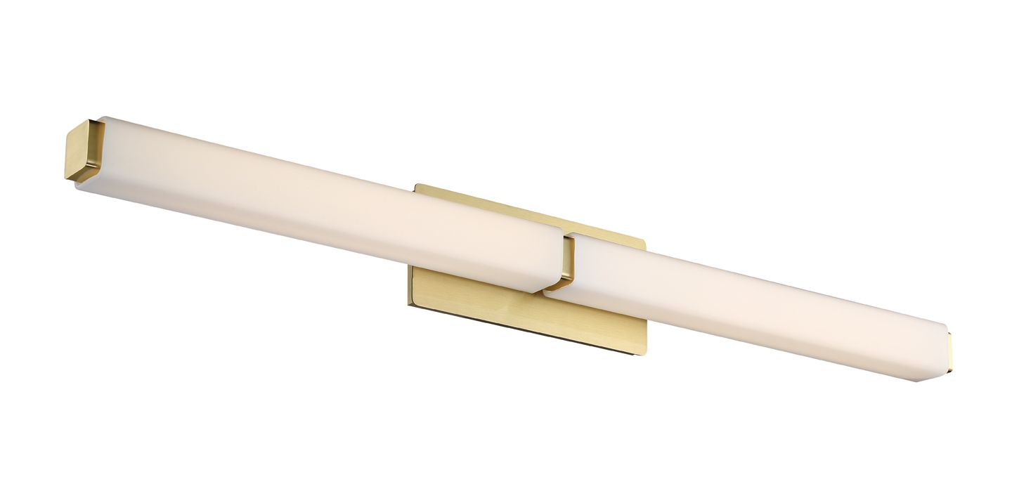 Vogue Brush Brass LED Bath Light (DISPLAY ONLY) "ALL SALES FINAL"