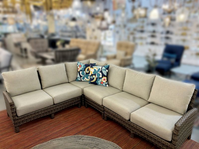 Ventura Mios Hickory Sectional Complete Set (COMPLETE SET SEE SKU LIST FOR SET) (DISPLAY ONLY) "ALL SALES FINAL"