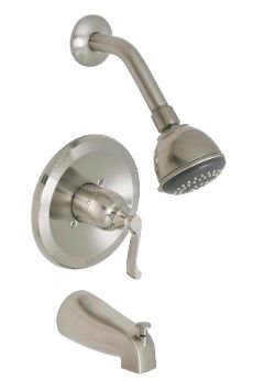 Sienna Satin Nickel Tub & Shower Trim Kit (VALVE SOLD SEPARATELY)