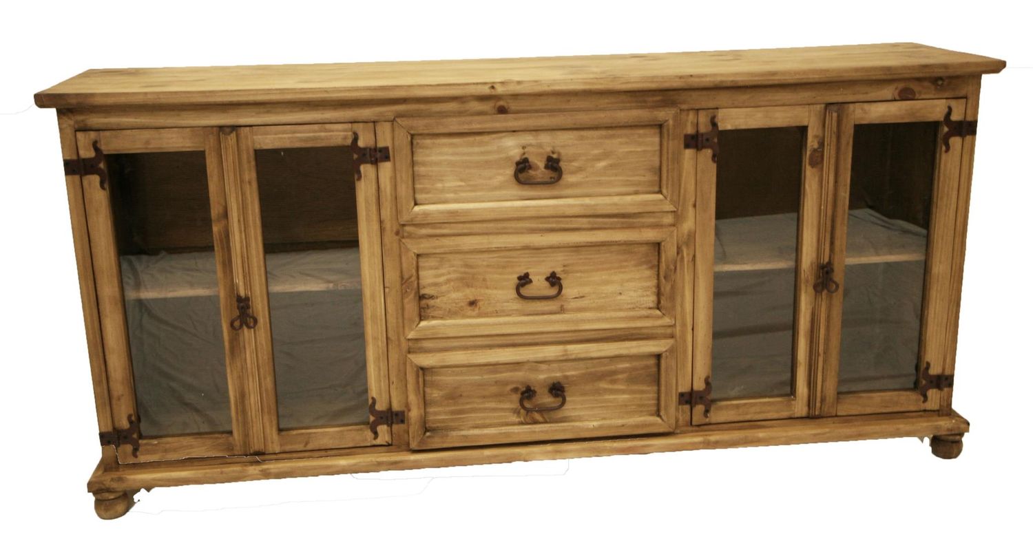 Buffet W/4 Glass Doors & 3 Drawers (DISPLAY ONLY)