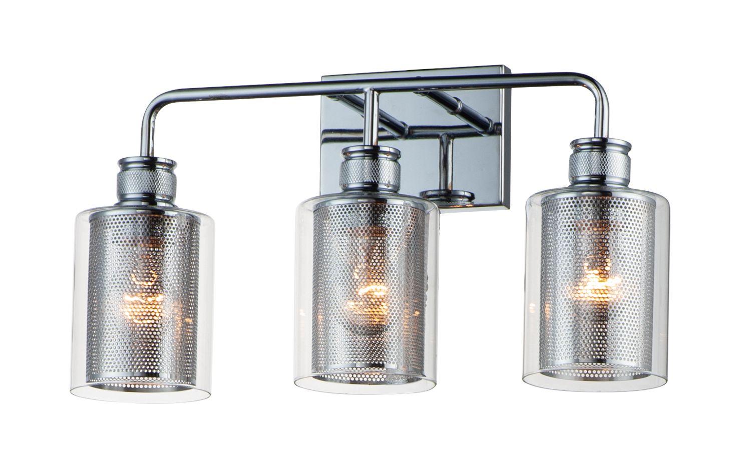 Filigree Clear/Polish Chrome 3 Lt Vanity (DISPLAY ONLY)