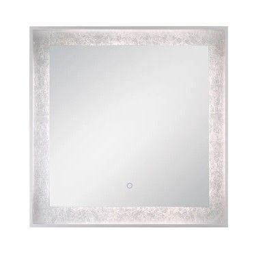 Anya Edge Silver/Silver Foil Touch Mirror (DISPLAY ONLY)