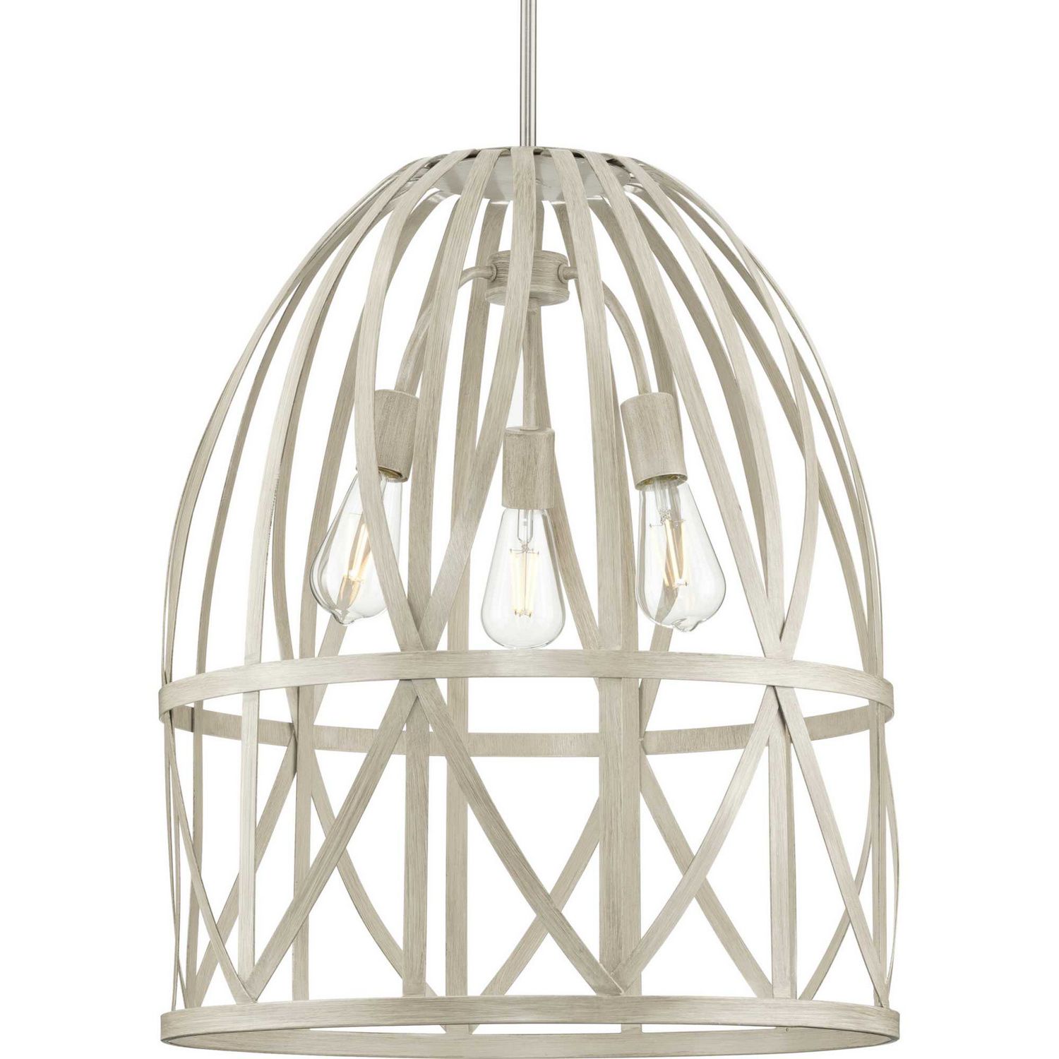 Chastain Bleached Oak 3 Lt Pendant (DISPLAY ONLY)