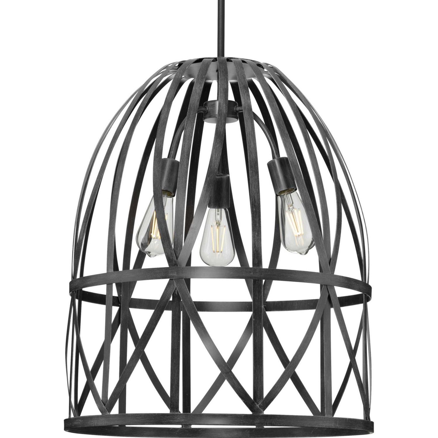 Chastain Black Oak 3 Lt Pendant (DISPLAY ONLY)