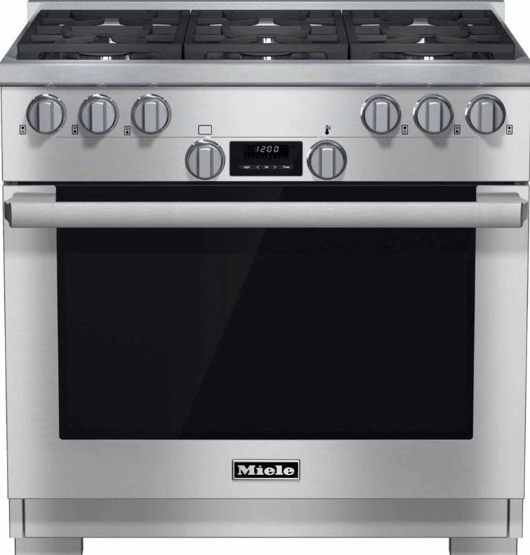 Miele Stainless Steel 36 Miele Stainless Steel 36" Gas Range (DISPLAY ONLY)