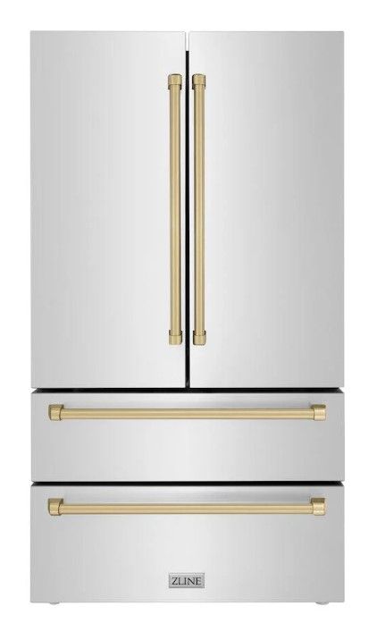 Z Line Stainless Steel 36" Counter Depth Freestanding French Door Refrigerator