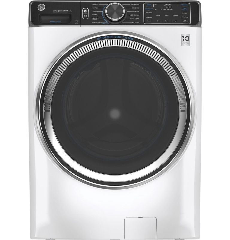 GE White 28 GE White 28" Front Load Smart Washer