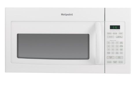 Hotpoint White Over The Range Microwave Oven w/200 CFM Venting System Hotpoint White Over The Range Microwave Oven w/200 CFM Venting System