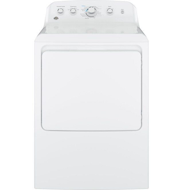 GE White 27" Electric Dryer