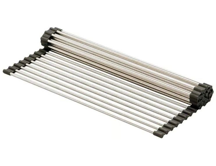 Stainless Steel Roll Up Grid For 19 Stainless Steel Roll Up Grid For 19" Ledge Sinks (DISPLAY ONLY)