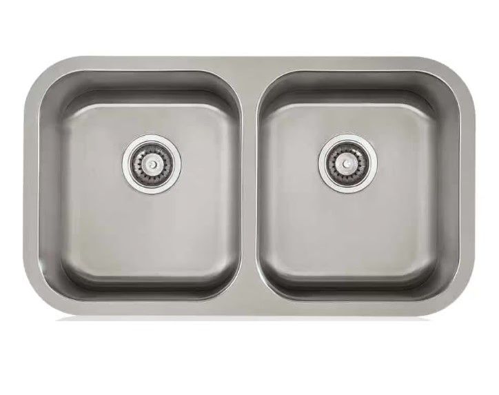 Classic Apogee 16 Gauge Stainless Steel Double Undermount Sink Classic Apogee 16 Gauge Stainless Steel Double Undermount Sink