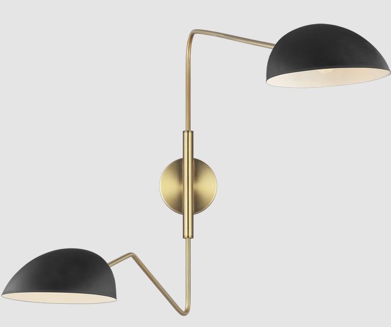Jane Midnight Black Double Task 2 Lt Sconce (DISPLAY ONLY) Jane Midnight Black Double Task 2 Lt Sconce (DISPLAY ONLY)