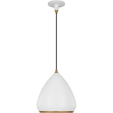 Clasica Matte White Med 1 Lt Pendant (DISPLAY ONLY) Clasica Matte White Med 1 Lt Pendant (DISPLAY ONLY)