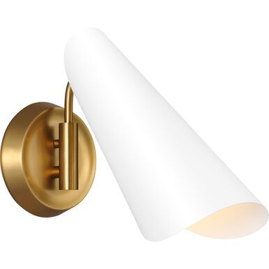 Tresa Midnight Black/Burnish Brass 1 Lt Sconce Tresa Midnight Black/Burnish Brass 1 Lt Sconce
