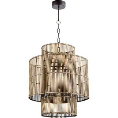 Hammond Rattan Bamboo 1 Lt Pendant (DISPLAY ONLY) Hammond Rattan Bamboo 1 Lt Pendant (DISPLAY ONLY)