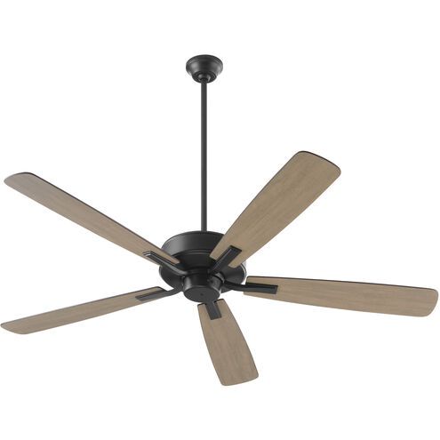 Ovation 60 Ovation 60" Matte Black Ceiling Fan w/Weathered Gray Blades