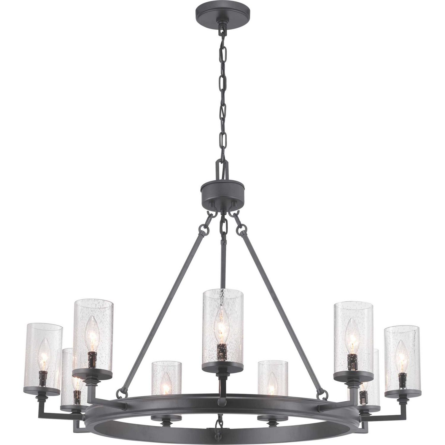 Gresham Graphite 9 Lt Chandelier (DISPLAY ONLY)
