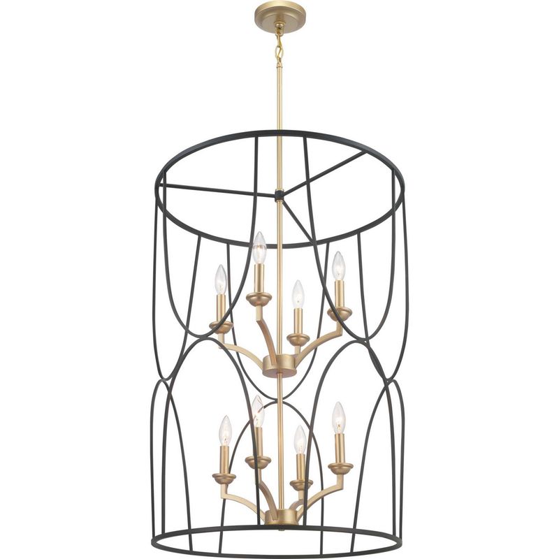 Landree Black 8 Lt Foyer (DISPLAY ONLY) Landree Black 8 Lt Foyer (DISPLAY ONLY)
