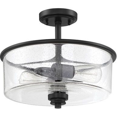 Bolden Flat Black 2 Lt Convertible Semi Flush (DISPLAY ONLY) Bolden Flat Black 2 Lt Convertible Semi Flush (DISPLAY ONLY)