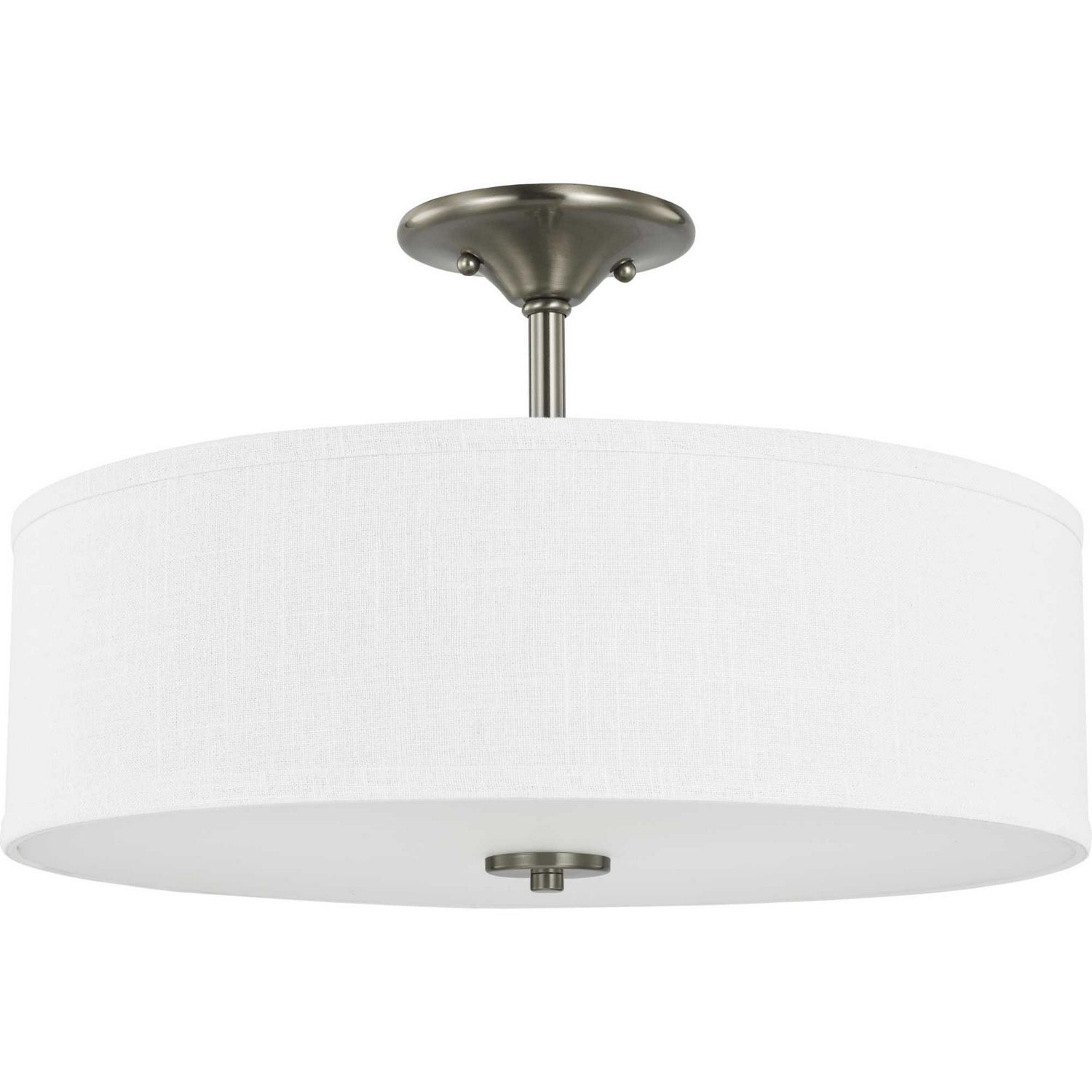 Inspire Brush Nickel 3 Lt Semi Flush Mount (DISPLAY ONLY)
