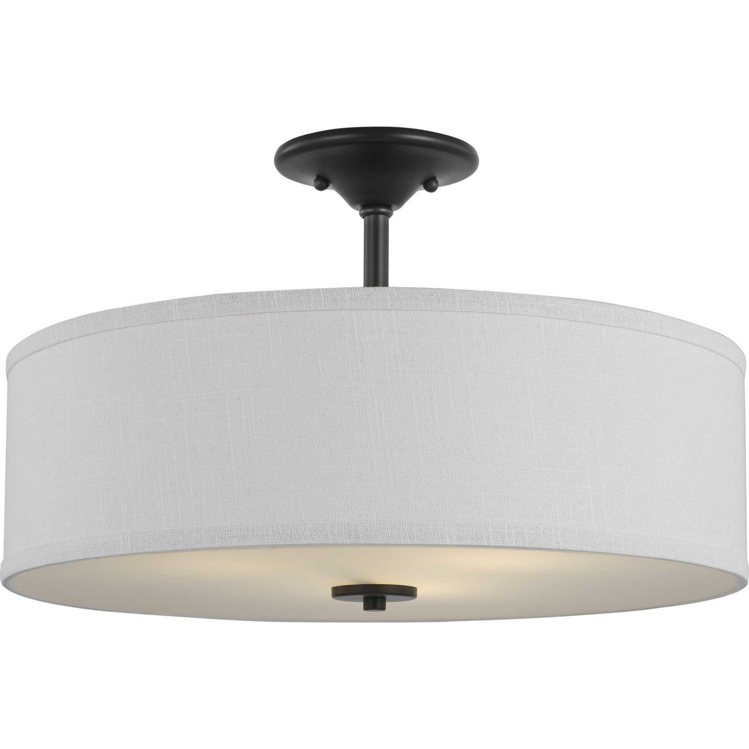 Inspire Graphite 3 Lt Semi Flush Mount