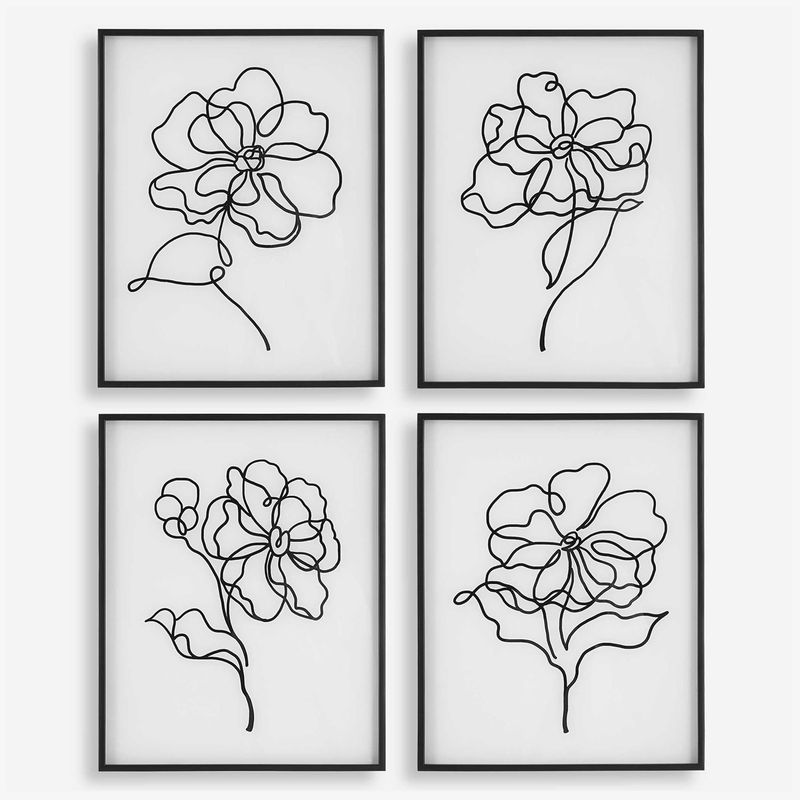 Bloom Framed Prints Set Of 4 (DISPLAY ONLY) Bloom Framed Prints Set Of 4 (DISPLAY ONLY)