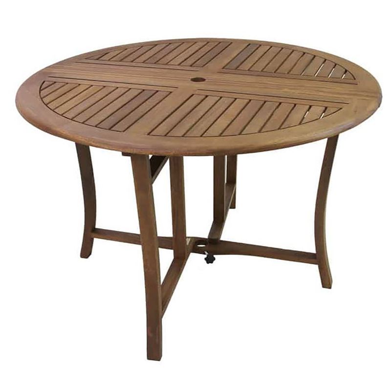 Round Eucalyptus Folding Table