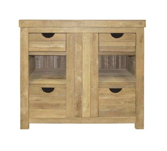 Vintner'S Oak Staves Weathered Vanity (DISPLAY ONLY)