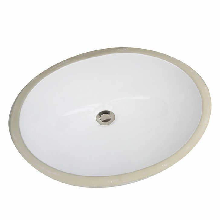 Great Point White Oval Undermount Sink