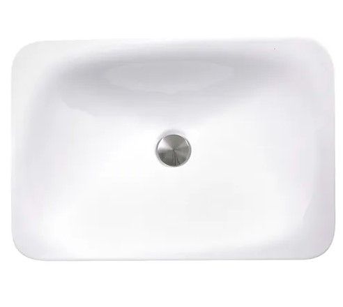 Great Point White Rectangle Top Mount Sink