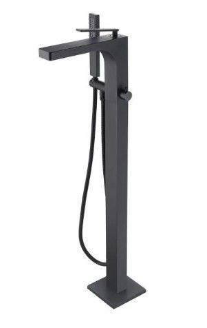 Matte Black High Flow Freestanding Faucet