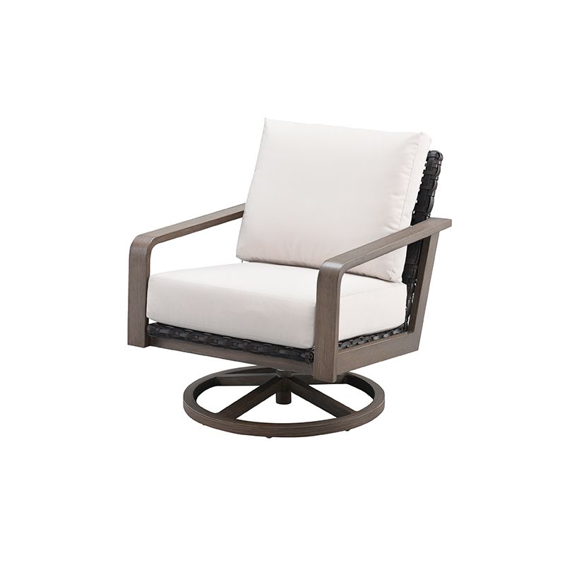 Antibes Hickory Club Swivel Rocker (DISPLAY ONLY)