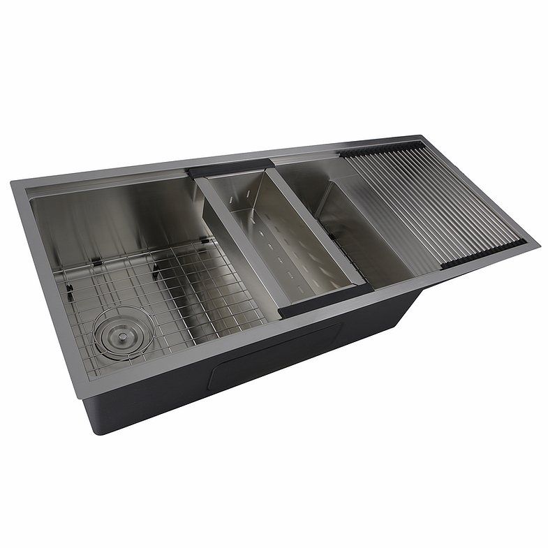 Radius 304 Stainless Steel Undermount Sink W/Prep Station