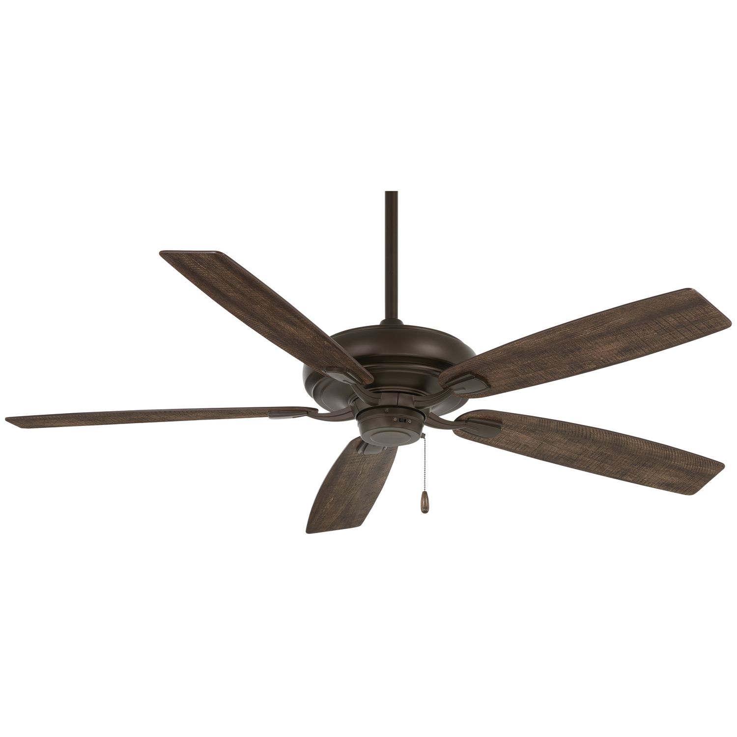 Orb W/Rustic Wood Blades Fan