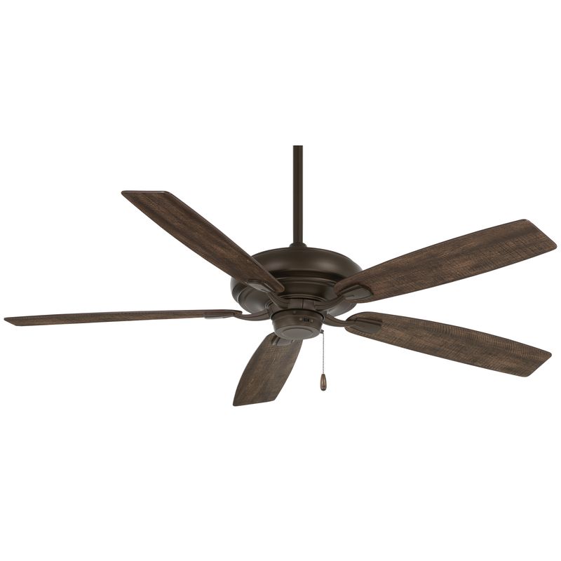 Orb W/Rustic Wood Blades Fan