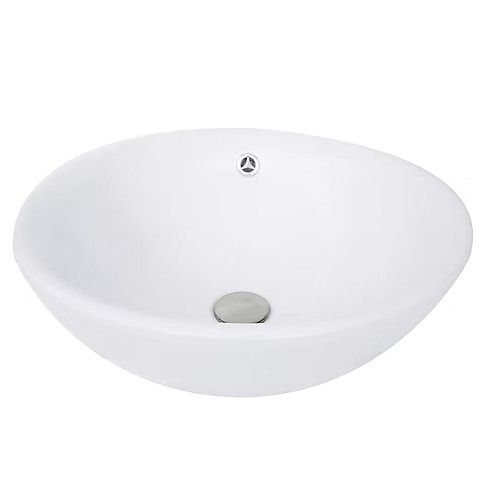 White Round Vitreous Chna Ves Sink (DISPLAY ONLY)