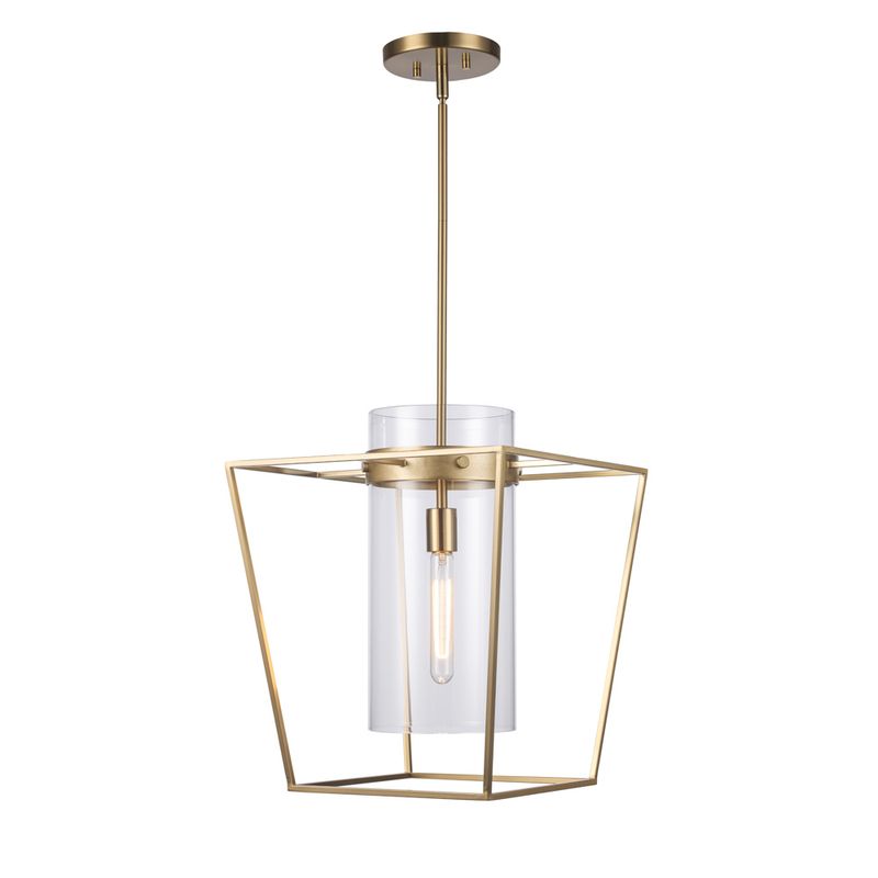 Wide Cage Antique Gold 1Lt Pendant (DISPLAY ONLY) Wide Cage Antique Gold 1Lt Pendant (DISPLAY ONLY)