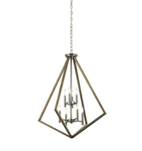 Deryn Dist Ant Gray 8 Lt Pendant Deryn Dist Ant Gray 8 Lt Pendant
