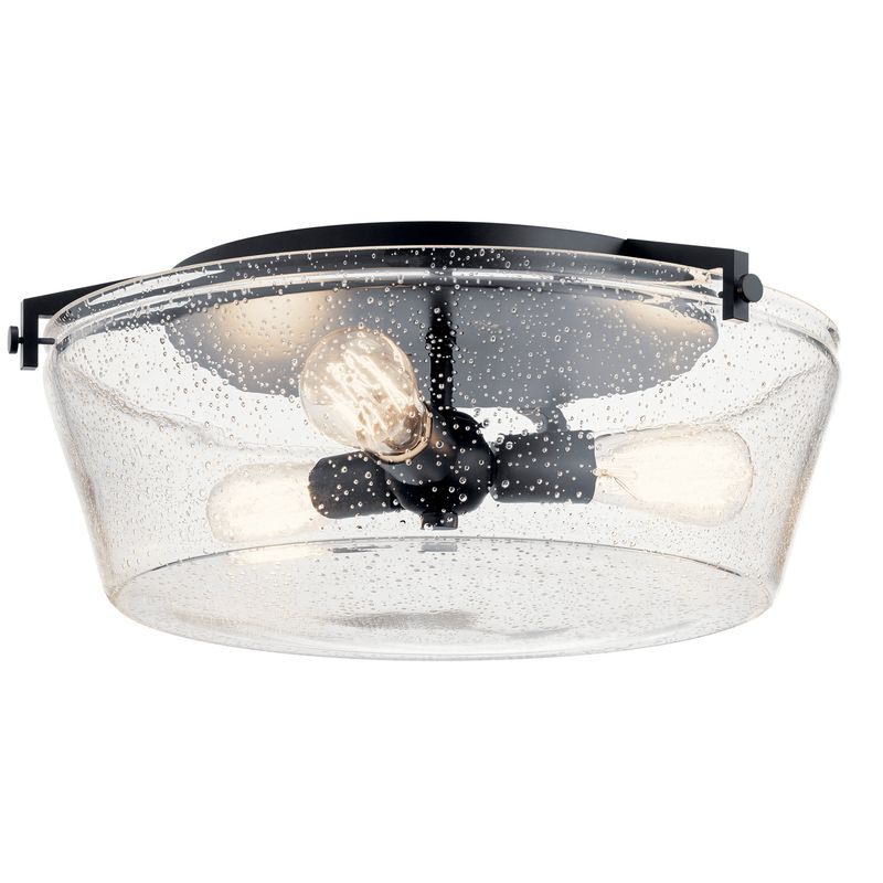 Alton Black 3 Lt Flushmount (DISPLAY ONLY) Alton Black 3 Lt Flushmount (DISPLAY ONLY)