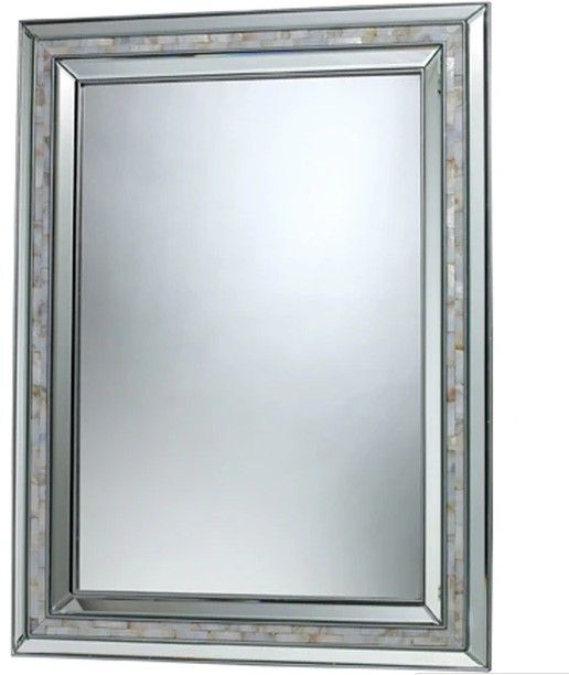 Sardis Brushed Steel Framed Mirror (DISPLAY ONLY)
