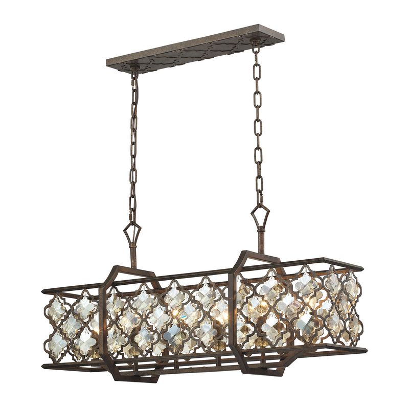 Armand Weathered Bronze 6Lt Island (DISPLAY ONLY) Armand Weathered Bronze 6Lt Island (DISPLAY ONLY)